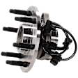 Front, Driver or Passenger Side Wheel Hub, With Bearing, With Sensor, 6 x 5.5 in. Bolt Pattern, RWD