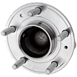 Rear, Driver or Passenger Side Wheel Hub, 5 Lugs, With Bearing, FWD