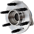 Rear, Driver or Passenger Side Wheel Hub, With Bearing, With Sensor, 6 x 4.5 in. Bolt Pattern