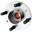 2013 Chevrolet Spark - Rear, Driver or Passenger Side Wheel Hub, 4 Lugs, With Bearing