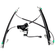 Front, Passenger Side Power Window Regulator, With Motor