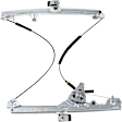 Front, Driver Side Manual Window Regulator, Without Motor