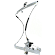Front, Driver Side Manual Window Regulator, Without Motor