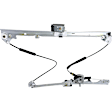Front, Driver Side Manual Window Regulator, Without Motor