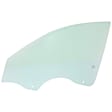 Front, Driver Side Door Glass, Green Tint, Without Clips, Replaces NAGS No. DD12364 GTNN