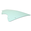 Front, Driver Side Door Glass, Green Tint, Without Clips, Replaces NAGS No. DD12364 GTNN