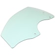 Front, Driver Side Door Glass, Green Tint, Without Clips, Replaces NAGS No. DD12364 GTNN
