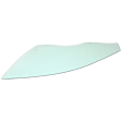 Front, Driver Side Door Glass, Green Tint, Without Clips, Replaces NAGS No. DD12364 GTNN