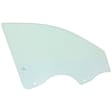Front, Driver Side Door Glass, Green Tint, Without Clips, Replaces NAGS No. DD12364 GTNN