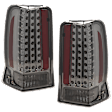 Driver and Passenger Side LED Tail Light, With bulb(s), Smoked Lens, Chrome Interior