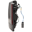 Driver and Passenger Side LED Tail Light, With bulb(s), Smoked Lens, Chrome Interior