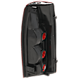 Driver and Passenger Side Halogen Tail Light, Without bulb(s), Dark Red Lens, Chrome Interior