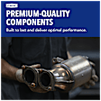 Catalytic Converter, Federal EPA Standard, 46-State Legal (Cannot ship to CA, CO, NY or ME), Dual Converter, 44 in. Overall Length, Under 8500 GVW