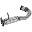 2012-2015 Chevrolet Captiva Sport - Front Catalytic Converter, 2.4L, 4Cyl, Federal EPA Standard, 46-State Legal (Cannot ship to CA, CO, NY or ME), Direct JC Whitney Series