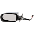 Driver Side Mirror, Power Adjust, Manual Folding, Heated, Chrome, In-housing Signal Light, With memory, With Puddle Light, No Auto-Dimming, With Blind Spot Detection in Glass