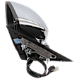 Driver Side Mirror, Power Adjust, Manual Folding, Heated, Chrome, In-housing Signal Light, With memory, With Puddle Light, No Auto-Dimming, With Blind Spot Detection in Glass