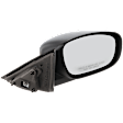 Passenger Side Mirror, Power, Non-Folding, Non-Heated, Textured Black, No Signal Light, No Memory, No Puddle Light, No Auto-Dimming, No Blind Spot Feature
