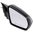 Passenger Side Mirror, Power Adjust, Non-Folding, Non-Heated, Paintable, No Signal Light, No Memory, No Puddle Light, No Auto-Dimming, No Blind Spot Feature, 4 Door Sedan