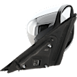 Passenger Side Mirror, Power Adjust, Manual Folding, Heated, Chrome, No Signal Light, With memory, No Puddle Light, No Auto-Dimming, No Blind Spot Feature