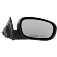 Passenger Side Mirror, Power Adjust, Manual Folding, Heated, Chrome, No Signal Light, With memory, No Puddle Light, No Auto-Dimming, No Blind Spot Feature