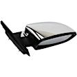 Passenger Side Mirror, Power Adjust, Manual Folding, Heated, Chrome, No Signal Light, No Memory, No Puddle Light, No Auto-Dimming, No Blind Spot Feature, Convertible