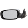 Sedan Driver Side Mirror, Power Adjust, Heated, Manual Folding, Chrome, No Signal Light, No Memory, No Puddle Light, No Auto-Dim, No Blind Spot Feature