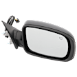 Passenger Side Mirror, Power Adjust, Manual Folding, Heated, Paintable, No Signal Light, No Memory, No Puddle Light, No Auto-Dimming, No Blind Spot Feature