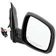 Passenger Side Mirror, Power Adjust, Heated, Manual Folding, Textured Black, No Signal Light, No Memory, No Puddle Light, No Auto-Dim, No Blind Spot Feature