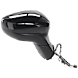 Passenger Side Mirror, Power Adjust, Manual Folding, Heated, Textured Black, In-housing Signal Light, No Memory, No Puddle Light, No Auto-Dimming, With Blind Spot Detection in Glass
