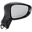 Passenger Side Mirror, Power Adjust, Manual Folding, Heated, Paintable, In-housing Signal Light, No Memory, No Puddle Light, No Auto-Dimming, With Blind Spot Detection in Glass