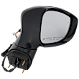 Passenger Side Mirror, Power Adjust, Manual Folding, Heated, Paintable, In-housing Signal Light, No Memory, No Puddle Light, No Auto-Dimming, With Blind Spot Detection in Glass