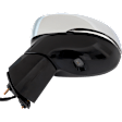 Driver Side Mirror, Power Adjust, Power Folding, Heated, Chrome, In-Housing Signal Light, With Memory, With Puddle Light, No Auto-Dimming, With Blind Spot Detection in Glass