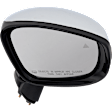 Passenger Side Mirror, Power Adjust, Power Folding, Heated, Chrome, In-Housing Signal Light, With Memory, With Puddle Light, No Auto-Dimming, With Blind Spot Detection in Glass
