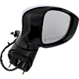 Passenger Side Mirror, Power Adjust, Power Folding, Heated, Chrome, In-Housing Signal Light, With Memory, With Puddle Light, No Auto-Dimming, With Blind Spot Detection in Glass