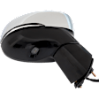 Passenger Side Mirror, Power Adjust, Power Folding, Heated, Chrome, In-Housing Signal Light, With Memory, With Puddle Light, No Auto-Dimming, With Blind Spot Detection in Glass