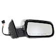 Passenger Side Mirror, Power Adjust, Heated, Manual Folding, Chrome, No Signal Light, With Memory, No Puddle Light, No Auto-Dimming, No Blind Spot Feature