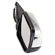 Passenger Side Mirror, Power Adjust, Heated, Manual Folding, Chrome, No Signal Light, With Memory, No Puddle Light, No Auto-Dimming, No Blind Spot Feature