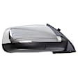 Passenger Side Mirror, Power Adjust, Heated, Manual Folding, Chrome, No Signal Light, With Memory, No Puddle Light, No Auto-Dimming, No Blind Spot Feature