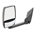 Driver Side Towing Mirror, Manual Adjust, Non-Heated, Manual Folding, Textured Black, No Signal Light, No Memory, No Puddle Light, No Auto-Dim, With Blind Spot Glass