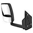 Driver Side Towing Mirror, Manual Adjust, Non-Heated, Manual Folding, Textured Black, No Signal Light, No Memory, No Puddle Light, No Auto-Dim, With Blind Spot Glass