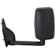 Driver Side Towing Mirror, Manual Adjust, Non-Heated, Manual Folding, Textured Black, No Signal Light, No Memory, No Puddle Light, No Auto-Dim, With Blind Spot Glass