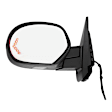 Driver Side Mirror, Power Adjust, Heated, Power Folding, With 1 Paintable and 1 Textured Black Cap, In-glass Signal Light, No Memory, With Puddle Light, No Auto-Dim, No Blind Spot Feature