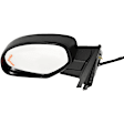 Driver Side Mirror, Power Adjust, Heated, Power Folding, With 1 Paintable and 1 Textured Black Cap, In-glass Signal Light, No Memory, With Puddle Light, No Auto-Dim, No Blind Spot Feature