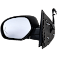 Driver Side Mirror, Power Adjust, Heated, Power Folding, With 1 Paintable and 1 Textured Black Cap, In-glass Signal Light, With Memory, With Puddle Light, No Auto-Dim, No Blind Spot Feature