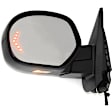 Driver Side Mirror, Power Adjust, Heated, Power Folding, With 1 Paintable and 1 Textured Black Cap, In-glass Signal Light, With Memory, With Puddle Light, No Auto-Dim, No Blind Spot Feature