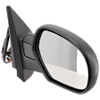 Passenger Side Mirror, Power Adjust, Heated, Power Folding, With 1 Paintable and 1 Textured Black Cap, In-glass Signal Light, With Memory, With Puddle Light, No Auto-Dim, No Blind Spot Feature