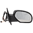 Passenger Side Mirror, Power Adjust, Heated, Power Folding, With 1 Paintable and 1 Textured Black Cap, In-glass Signal Light, With Memory, With Puddle Light, No Auto-Dim, No Blind Spot Feature
