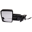 2019 GMC Sierra 1500 Limited - Driver Side Towing Mirror, Power Adjust, Heated, Textured Black, Manual Folding, In-glass Signal Light, With Blind Spot Glass, No Memory, No Puddle Light, No Auto-Dim