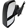 2019 GMC Sierra 2500 HD - Driver Side Towing Mirror, without Marker Light without RPO Code AVF (2015 Model Year Interim Program) without Spotlight, Manual Adjust, Non-Heated, Textured Black, Manual Folding, No Signal Light, With Blind Spot Glass, No Memory