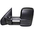 2019 GMC Sierra 2500 HD - Driver Side Towing Mirror, without Marker Light without RPO Code AVF (2015 Model Year Interim Program) without Spotlight, Manual Adjust, Non-Heated, Textured Black, Manual Folding, No Signal Light, With Blind Spot Glass, No Memory